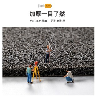 入户门地垫进门门口丝圈脚垫家用蹭土防滑耐脏门垫可裁剪地毯防水