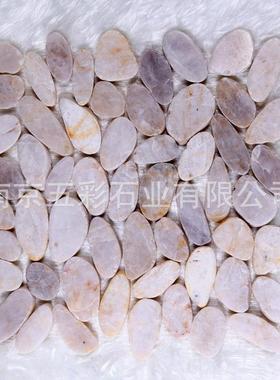 鹅卵石网片网片石雨花石网贴铺地贴墙305*305mm