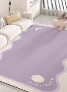 女孩客厅地毯儿童卧室紫色爬行垫婴儿宝宝爬爬垫隔音地垫pvc免洗