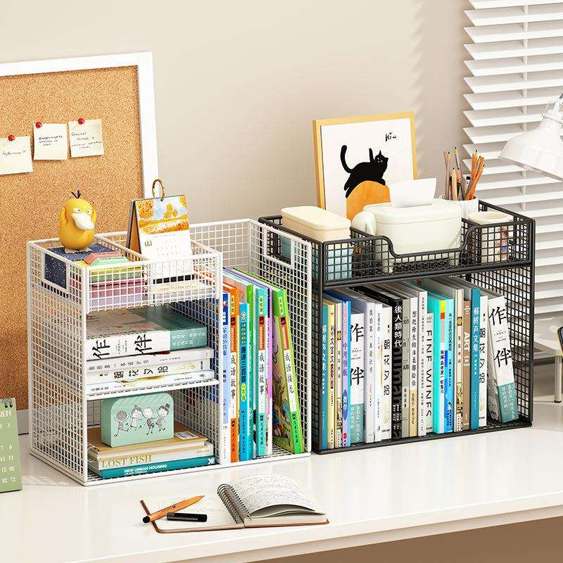 桌上书架桌面置物架办公桌收纳餐桌宿舍书桌收纳神器小型多层架子