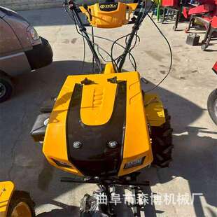 农用小型耕地机两驱大轮胎手扶旋耕机12马力柴油电启动犁田微耕机