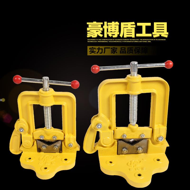 【厂家直销】重型管子台虎钳龙门钳龙门架子管子台钳管子台虎钳