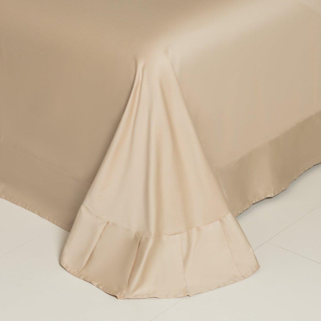 IBI100上s支全棉床四套件纯棉a类母婴贡缎简约轻奢高长绒棉床单被