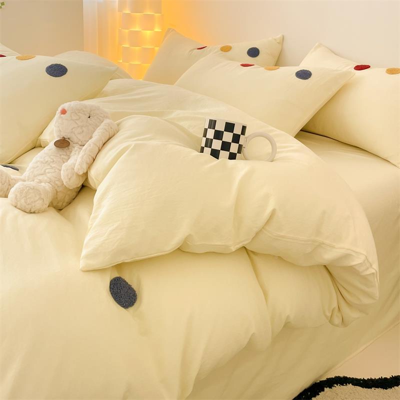 J6套DA2025新款床上EXH件学纯棉床单三件套生宿舍床品单四人床单