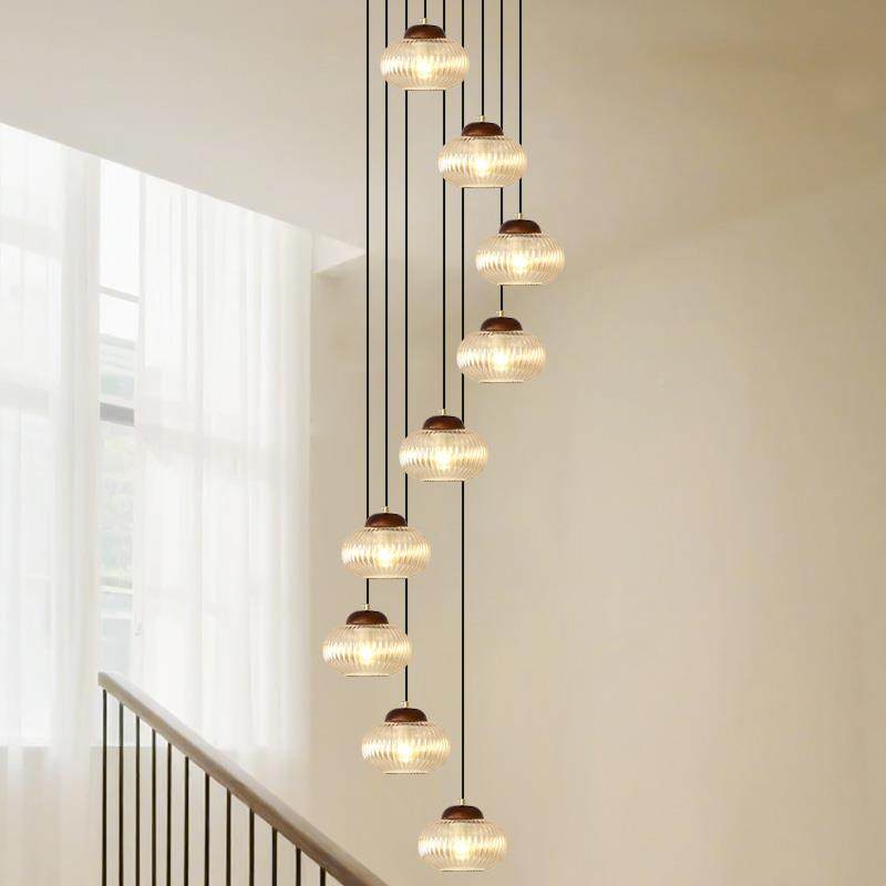 ?法式中楼梯长吊灯loft116公复寓茶宋代美学大客古厅挑楼空旋转式,家装灯饰光源,智能吊灯,淘宝优惠券,粉丝福利购,淘宝优惠卷