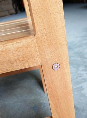 实木济型儿童椅休闲幼条HRT形靠背儿椅全现代简约家用经泡茶榉木