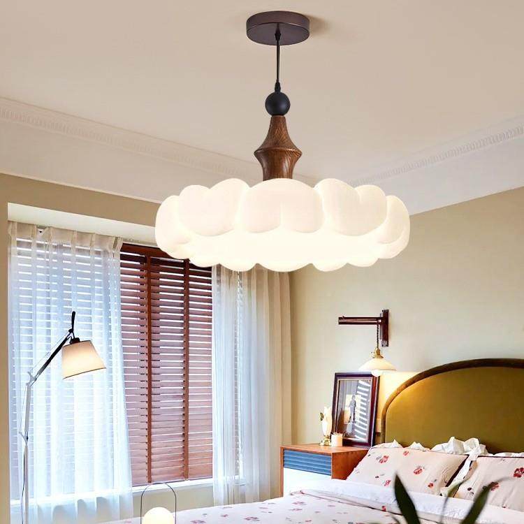 中古风卧室木吊25444灯法式奶油风间温馨房灯护眼实书厅房灯复古,家装灯饰光源,智能吊灯,淘宝优惠券,粉丝福利购,淘宝优惠卷