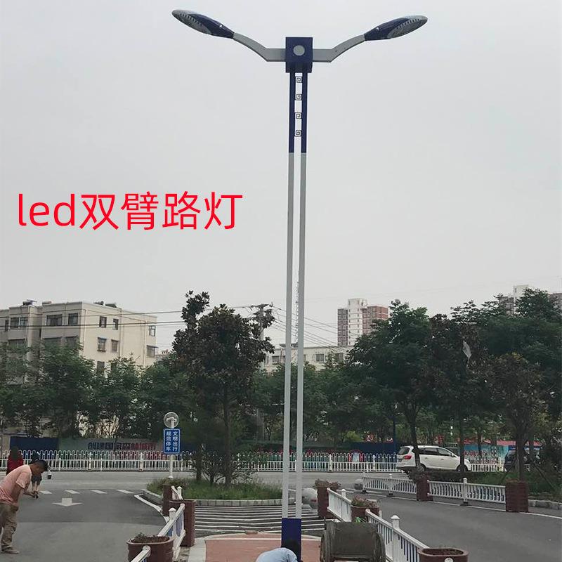 厂家直销市CRM政工程LED道路明灯10米照1市1米12m单双臂双头电路