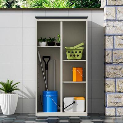 带钢制户外阳台柜防SS-10573晒储柜推拉衣物收纳防水室外门收纳猫