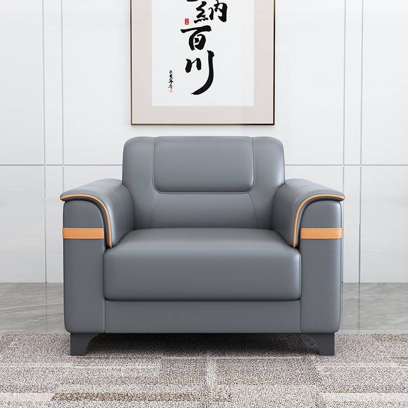 办公室沙发贵宾接待室会客三人位现代简约茶几组合商务办公沙发木