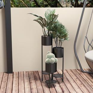 跨境可装 子爬藤绿萝多层 室内外花架落PPA拆地置物奢轻室内花架式