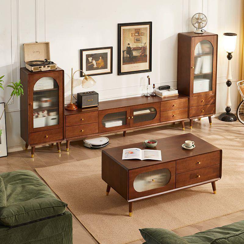 木视家用酒柜电柜实木客厅几组合卧UVK室收纳轻奢主卧茶实复古电