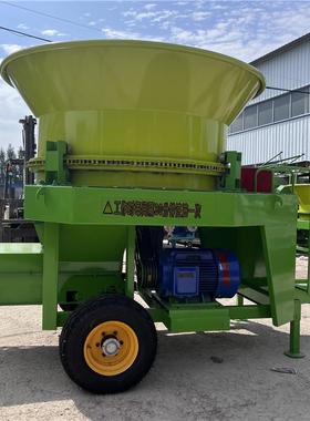 型圆农盘式稻草捆破LJK碎机锤片式玉米秸秆花生秧铡草粉机牧大场