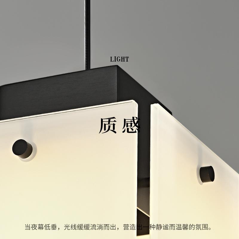式极简现代简约卧室33259床头小灯厅意柜台设吊计感玻璃高端黑色