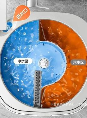 墩布免脱水家自用拖地把手洗旋转拖把旋拖转式新款套HVK装干湿两