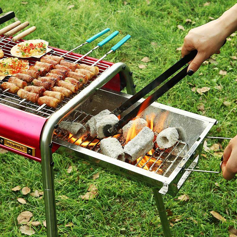 烧烤架户外便携式加厚不锈钢烧烤炉家用烧烤炉炭烤炉bbq户外烤炉