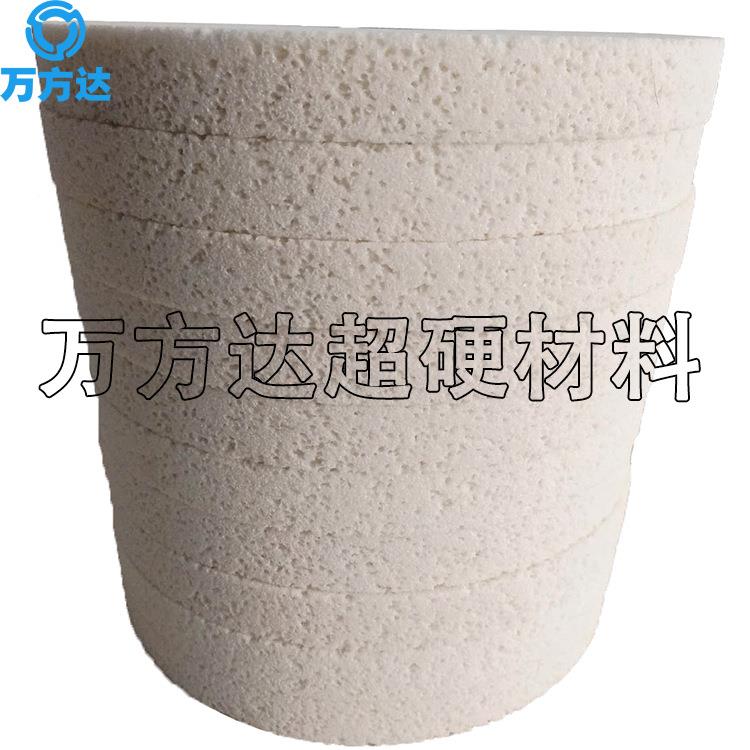 气孔白玉轮大气孔白磨30436不1锈钢橡胶轧辊大气孔砂刚砂轮