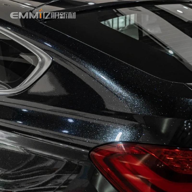珠光黑TU改色膜珠P光灰白无品牌/汽车漆保护膜闪粉星空色闪黑车衣