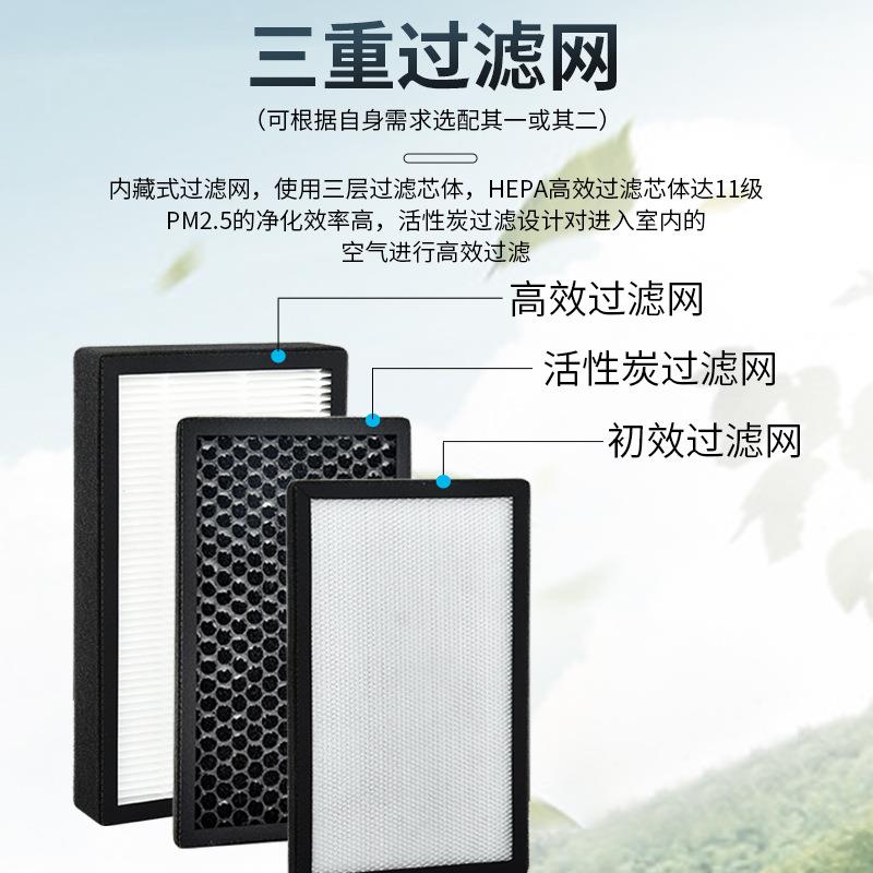 静音送风机直流单向排风新风机商用家用新风系统大风量抽风机220V