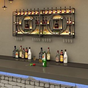 招财进宝置物架MQT子餐厅一体架酒墙上酒壁挂式 柜酒柜收纳架挂家