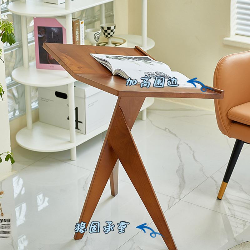 中古实无品牌/复书画画架报琴谱架木边几简约原木杂志读架读书阅