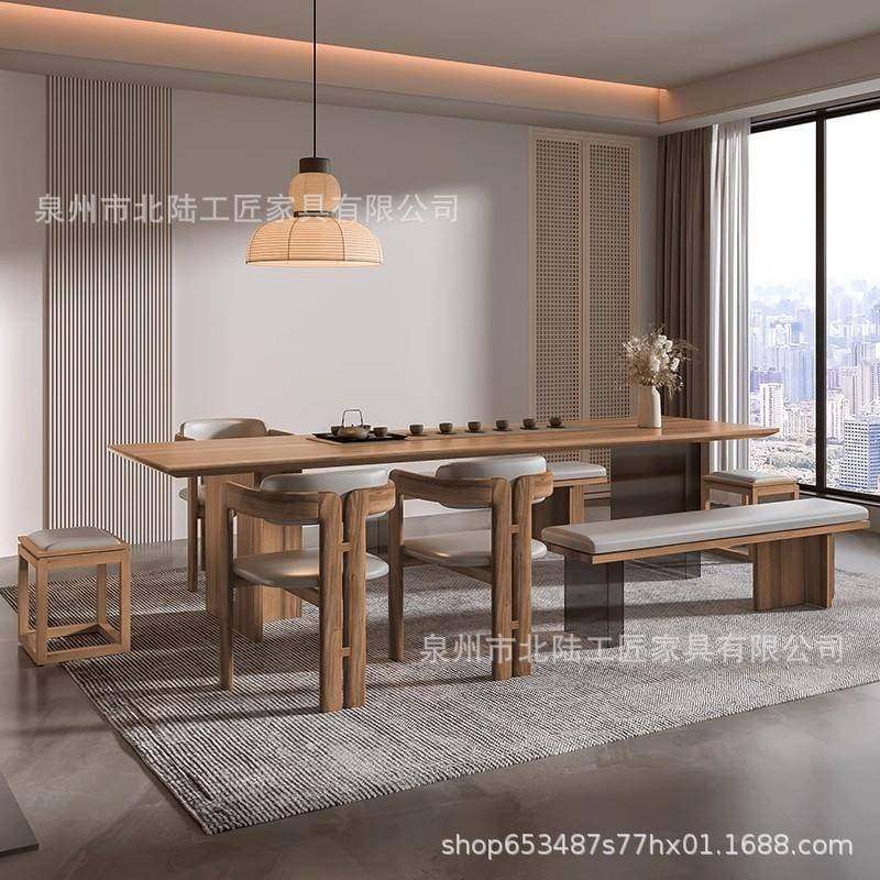 新中式实泡木用客厅办公室茶椅组合茶台现代家简约洽谈功夫桌CKZ,商业/办公家具,茶台/茶桌,淘宝优惠券,粉丝福利购,淘宝优惠卷