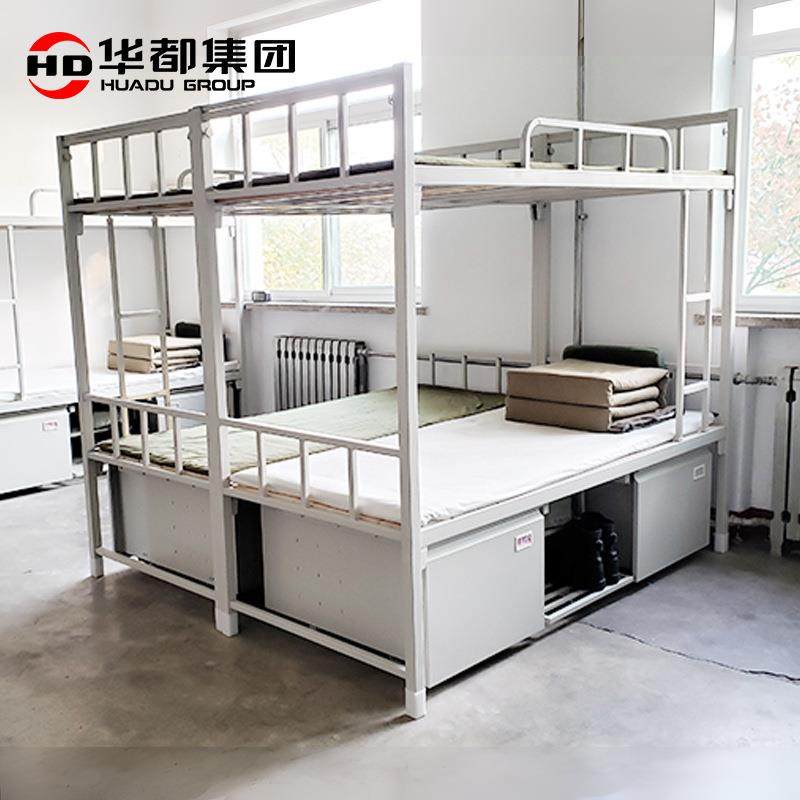 华床都上下双层床低PBI床钢营产营具塑床宿舍钢制双人床铁高床公
