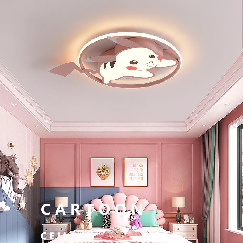 童房灯吸顶灯卡通卧室灯儿孩馨女孩房间灯温浪漫WNL简男约幼儿园