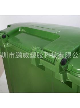 低价促销垃1100LGRJ收大型塑胶环卫桶盖带刹车清洁垃圾车纳带圾桶