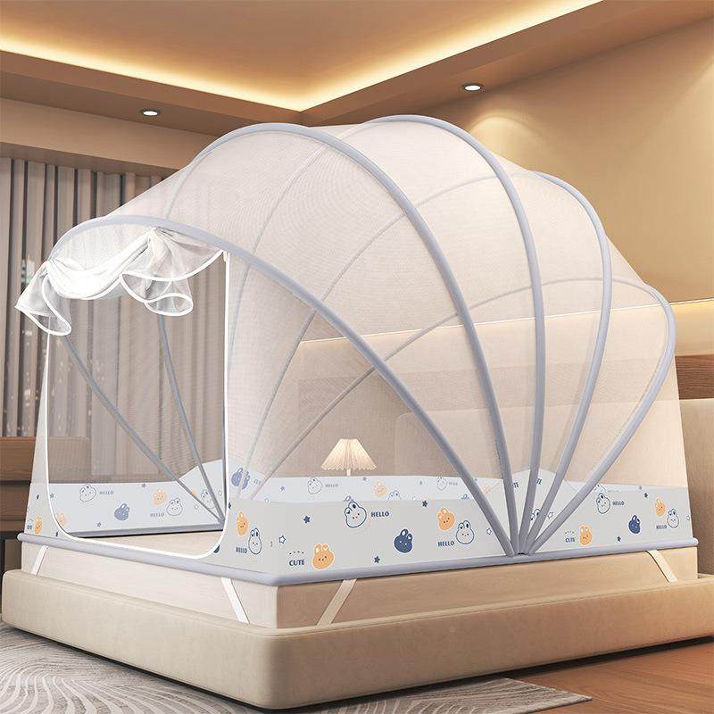 MCN免安可折叠蚊帐家用20装25新防款室蒙古包儿童宿舍收纳防卧摔