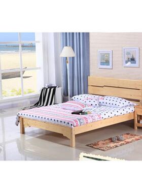 双人床卧室家具现代简约板式床1.5/1米808.1-2R3环保家VDU具实木