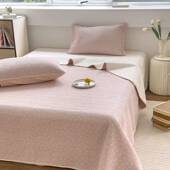 韩式 DUM碎花床盖套四件1纯棉砂小洗夹棉绗缝床盖三件套.8米加厚床