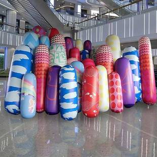 充气道网柱红柱立悬挂气模闭气彩色P立VC不倒翁圆ff202202活动美