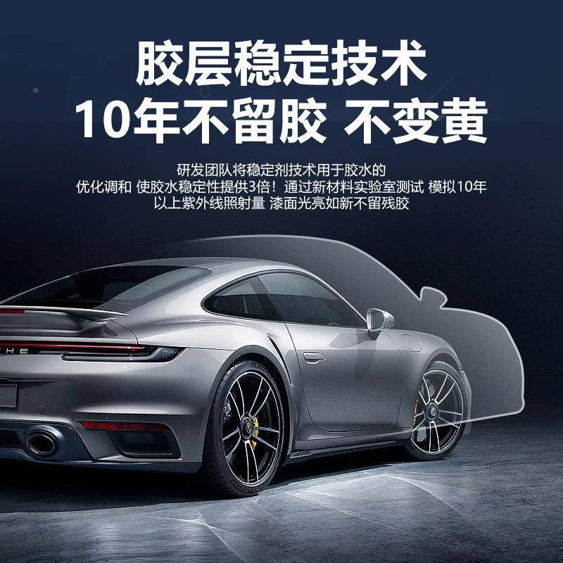 GQM进TPU隐形车P口PF车身贴膜衣防刮蹭明哑光亮黑膜整卷漆面保护