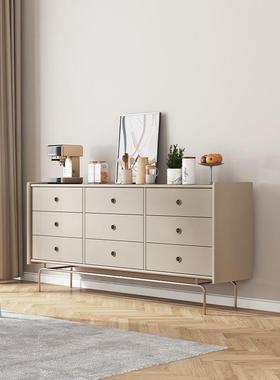 严选木九斗柜奢实客厅复古轻六斗储物柜现ACI收代简约卧室纳五斗