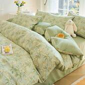 全棉件印套花TCW四件纯棉小碎花被套单学生宿舍三套床床上用品