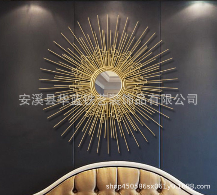 客厅金属壁饰玄关太阳镜挂件餐厅过道铁艺壁挂墙面创意墙饰装饰品