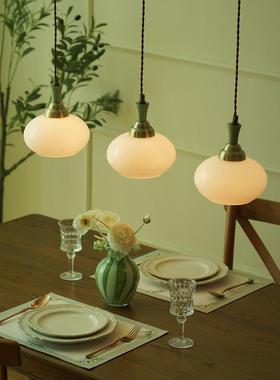 长条水晶玻璃厨房吧SRK台餐厅法奶风绿色复古油字式艺术设计师一