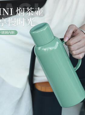 小钢炮m陈ii316不锈钢老保白茶焖茶壶皮焖n泡壶智能温显便SDR携温