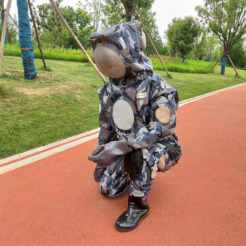 马蜂服加透气三风扇全套养殖工具防蜂厚连服体哈蜂农COD哈马蜂服