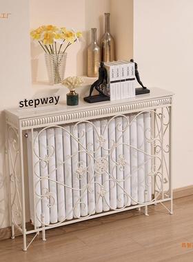 入户正对门玄奢关桌遮子暖气GYX片上装饰挡罩置物架轻奶油风方玄