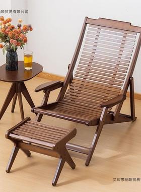 竹子躺椅午休折叠可坐躺摇摇椅阳台家用CWE成休人可觉可懒人睡闲