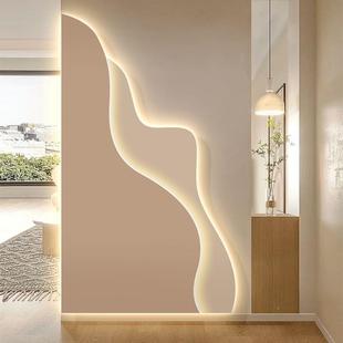 现代简约玄关装 饰奶油洗手间led氛围灯客画厅画走廊风PEG过道挂画