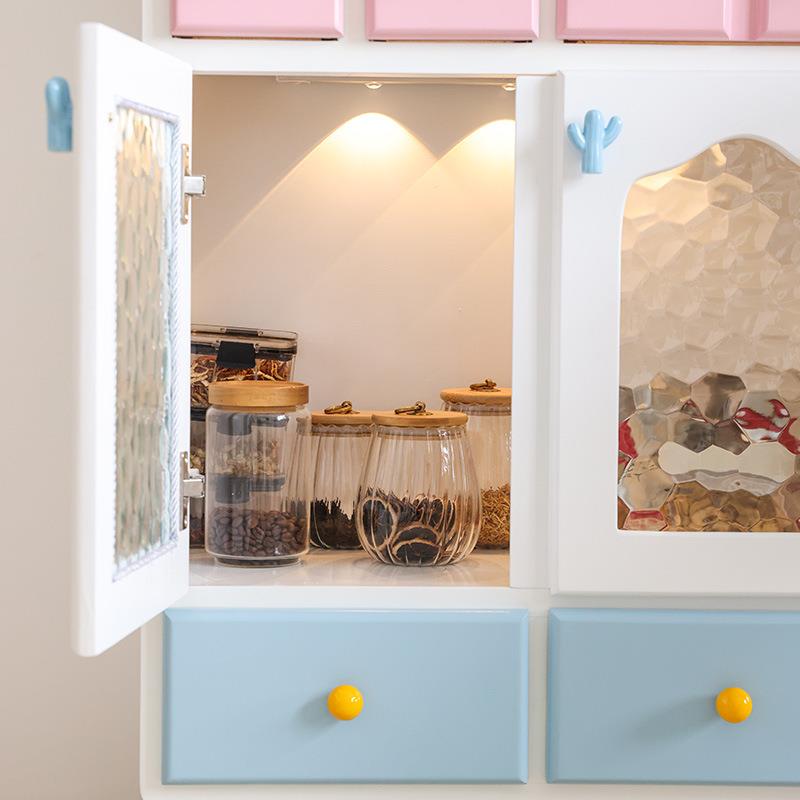 多巴纳胺彩斗柜抽屉客厅收装饰柜沙发边色UNU柜实木餐边柜储带物