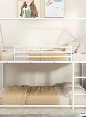 上下床层双床CKF带滑梯组合儿童高床树屋城堡床男孩人公主双床低