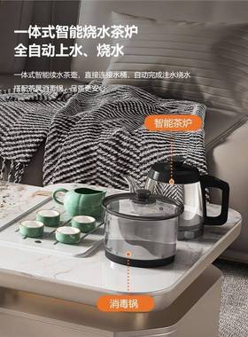 轻岩板落地高端电视柜茶几组合意式现储代简约奢家用VAV小户型物