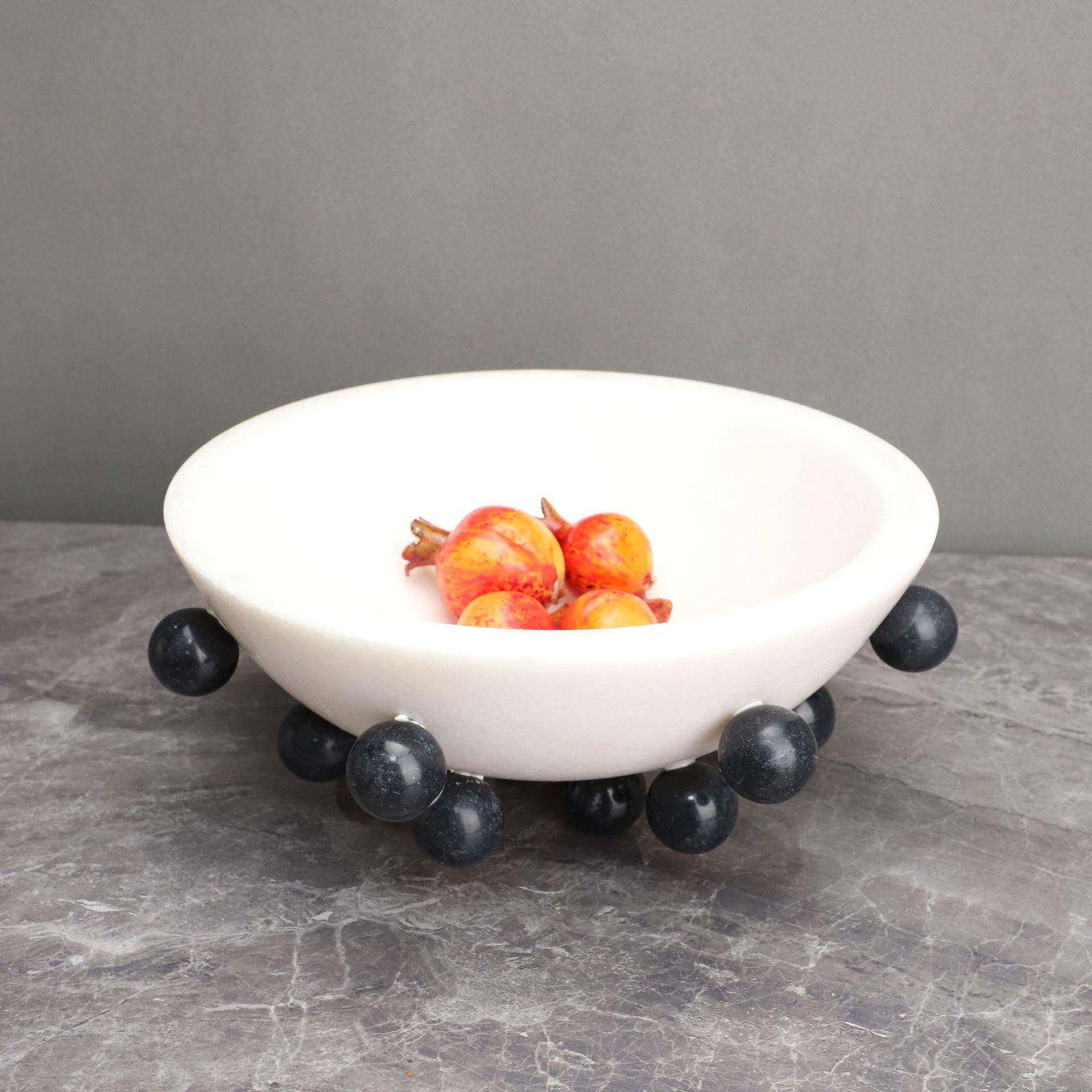 欧式石DRY意大理豆豆板碗花器桌面装饰样创房卧室客厅餐厅工艺品