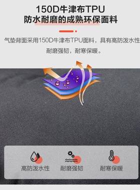 巨蟹气宽垫12cm加加厚单双人可折WXR叠露营防潮垫床充气垫NX充206