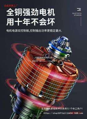 新款充电式锂吹暴风机风机鼓风电吹尘机机除尘机清扫83497落叶地