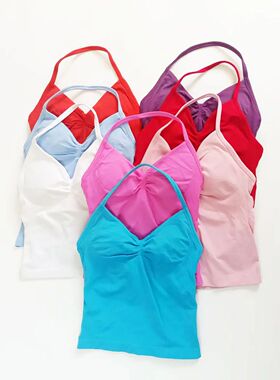Longline Strappy Top Sports Yoga Vest Women's
